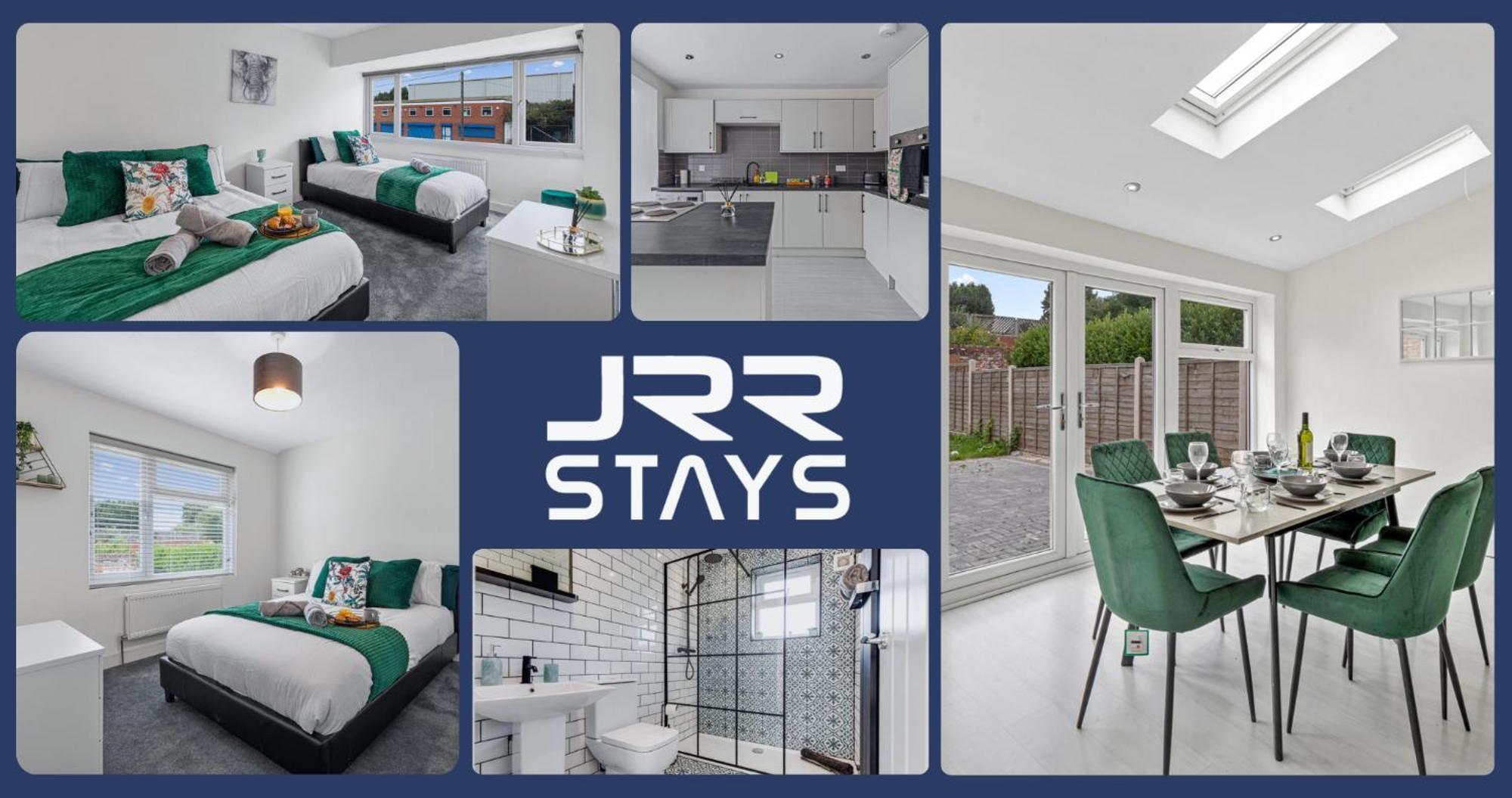 Tipton 3 Bedroom House Garden Sleeps 7 - Jrr Stays Coseley Dış mekan fotoğraf